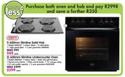 Defy 600mm Slimline Solid Hob DHD332/Defy 600mm Slimline Undercounter Oven DBO458