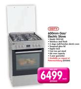 Defy 600mm Gas/Electric Stove-DGS160