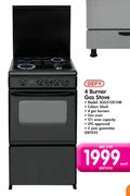 Defy 4 Burner Gas Stove-SGG51001NB