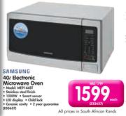 Samsung 40L Electronic Microwave Oven ME9144ST