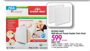 Econo-Heat Wall Mount Panel Heater Twin Pack DXTP600-Per Pack
