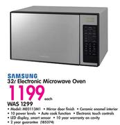 Samsung 32L Electronic Microwave Oven MEO113M1