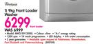 Whirlpool 9kg Front Loader Washer AWO/E91200SL
