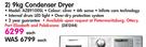 Whirlpool 9kg Condensor Dryer AZB9100SL