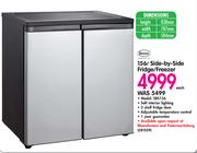 Swan 156L Side-By-Side Fridge/Freezer SBS156