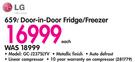 LG 659L Door-In-Door Fridge/Freezer GCJ237SLYV