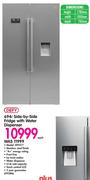 Defy 694L Side-By-Side Fridge With Water Dispenser DFF417