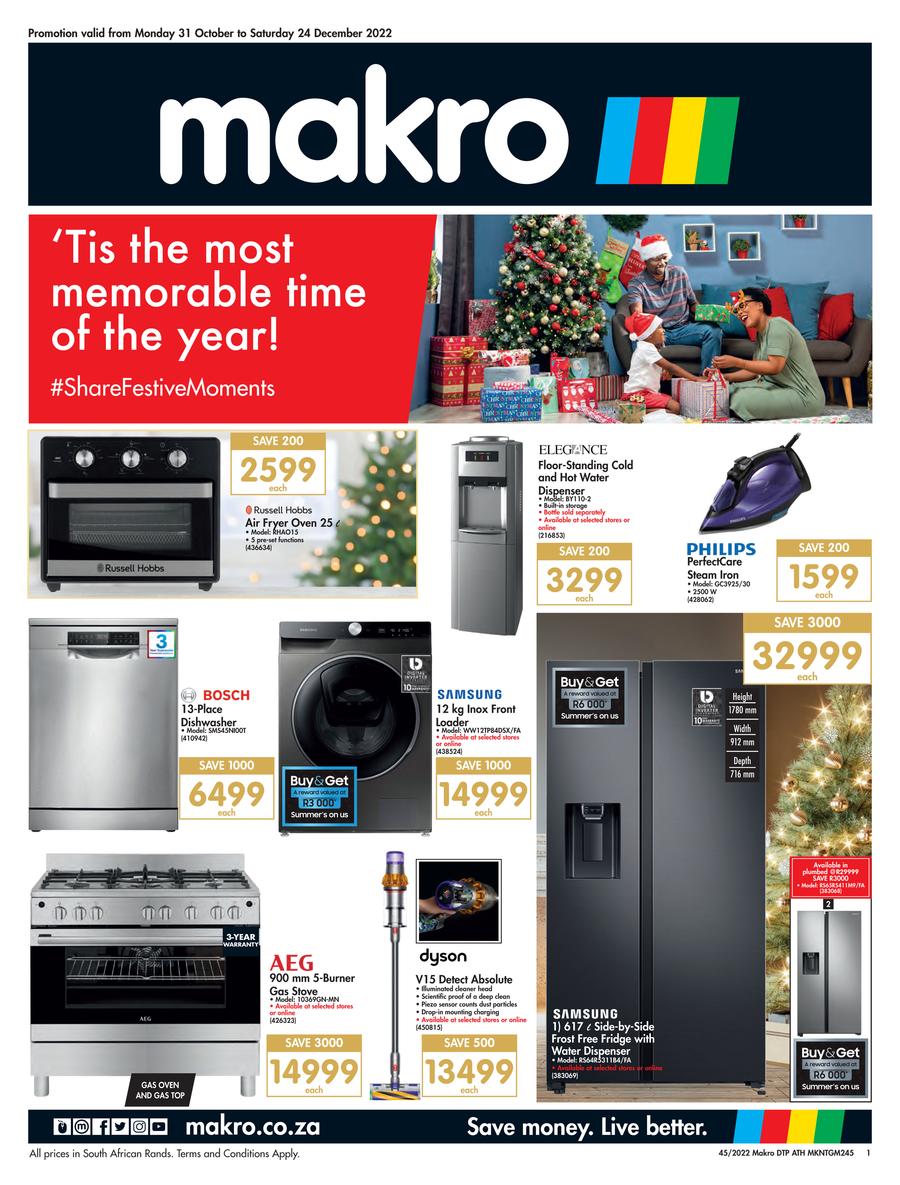 makro black friday fridge specials 2022