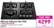 Whirlpool 600mm 4 Burner Gas Hob GOA 6423 NB-Each