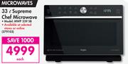 Whirlpool 33L Supreme Chef Microwave MWP 339 SB-Each