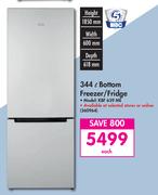 KIC 344L Bottom Freezer/Fridge KBF 639 ME-Each