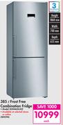 Bosch 385L Frost Free Combination Fridge KGN46XL30Z-Each