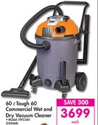 Bennett Read 60Ltr Tough 60 Commercial Wet And Dry Vacuum Cleaner HVC260
