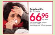 Benylin 4 Flu-24 Tablets Per Pack