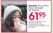 Sinutab Sinus Pain Extra Strength-24 Tablets Per Pack