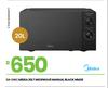 Midea 20L Manual Black Microwave MM20 24-246
