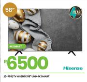 Hisense 58" UHD 4K Smart TV 23-759