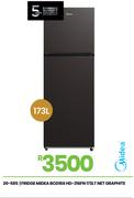 Midea 173L Net Graphite Fridge BCD166 HD-216FN 20-585