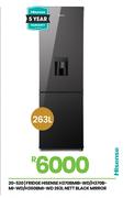 Hisense 263L Nett Black Mirror Fridge H370BMIB-WD/H370B-MI-WD/H360BMI-WD 20-520