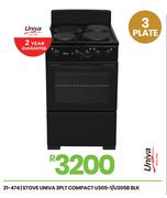 Univa BLK 3 PLT Compact Stove U305-1/U305B 21-474