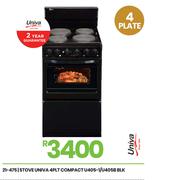 Univa BLK 4 PLT Compact Stove U405-1/U405B 21-475