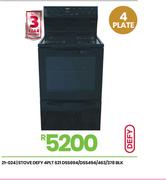 Defy 4 PLT BLK Stove 621 DSS694/DSS494/463/378 21-024