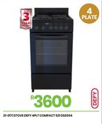 Defy 4 PLT Compact Stove 521 DSS554 21-017