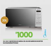 Midea 20L Silver Mirror Inverter Microwave Oven ELECEM20/EM7P012MZ 24-244