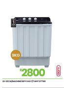 Defy 9Kg T/T WHT W/Machine DTT169 23-321