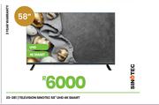 Sinotec 58" UHD 4K Smart Television 23-381
