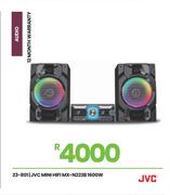 JVC 1600W Mini HiFi MX-N222B 23-801