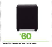 Leather Touch Small Ottoman 40-852