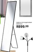Inspire SV Mirror Psyche Black 35 x 151.5cm