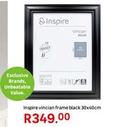Inspire Vincin Frame Black 30 x 40cm 