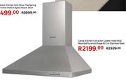Candy Kitchen Extractor Cooker Hood Wall Mounted Pyramid Shape 60cm Stainless Steel