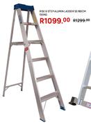 Rise 6 Step Aluminium Ladder SS 180cm 150Kg