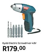 Ryobi Electric Screwdriver 4.8V