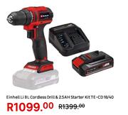 Einhell Li BL Cordless Drill & 2.5 Ah Starter Kit