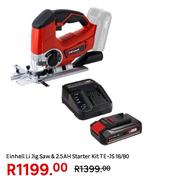Einhell Li Jig Saw & 2.5 Ah Starter Kit TE-JS 18/80