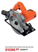 Black & Decker 190mm 1250W Circular Saw With Laser