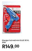 Glue Devil Hot Melt Mini Glue Gun 20W