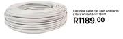 Electrical Cable Flat Twin & Earth 2 Core White 1.5mm 100m