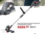 Sterwins 20V Battery Operated Weed Eater