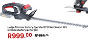 Sterwins 44cm 20V Battery Operated Hedge Trimmer