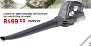 Sterwins 20V Battery Operated Leaf Blower