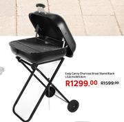 Easy Carry Charcoal Braai Stand Black L52cm X W53cm