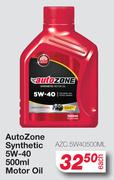 Auto Zone Synthetic 5W-40 Motor Oil AZC.5W40500ML-500ml Each