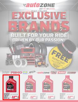 Autozone : Exclusive Brands (24 April - 04 May 2025), page 1