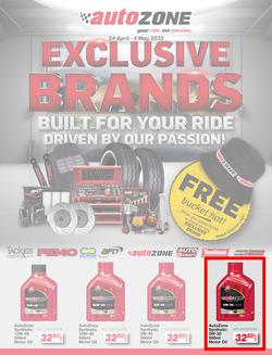 Autozone : Exclusive Brands (24 April - 04 May 2025), page 1