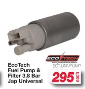 Eco Tech Fuel Pump & Filter 3.8 Bar Jap Universal ECT.UNIVPUMP-Each